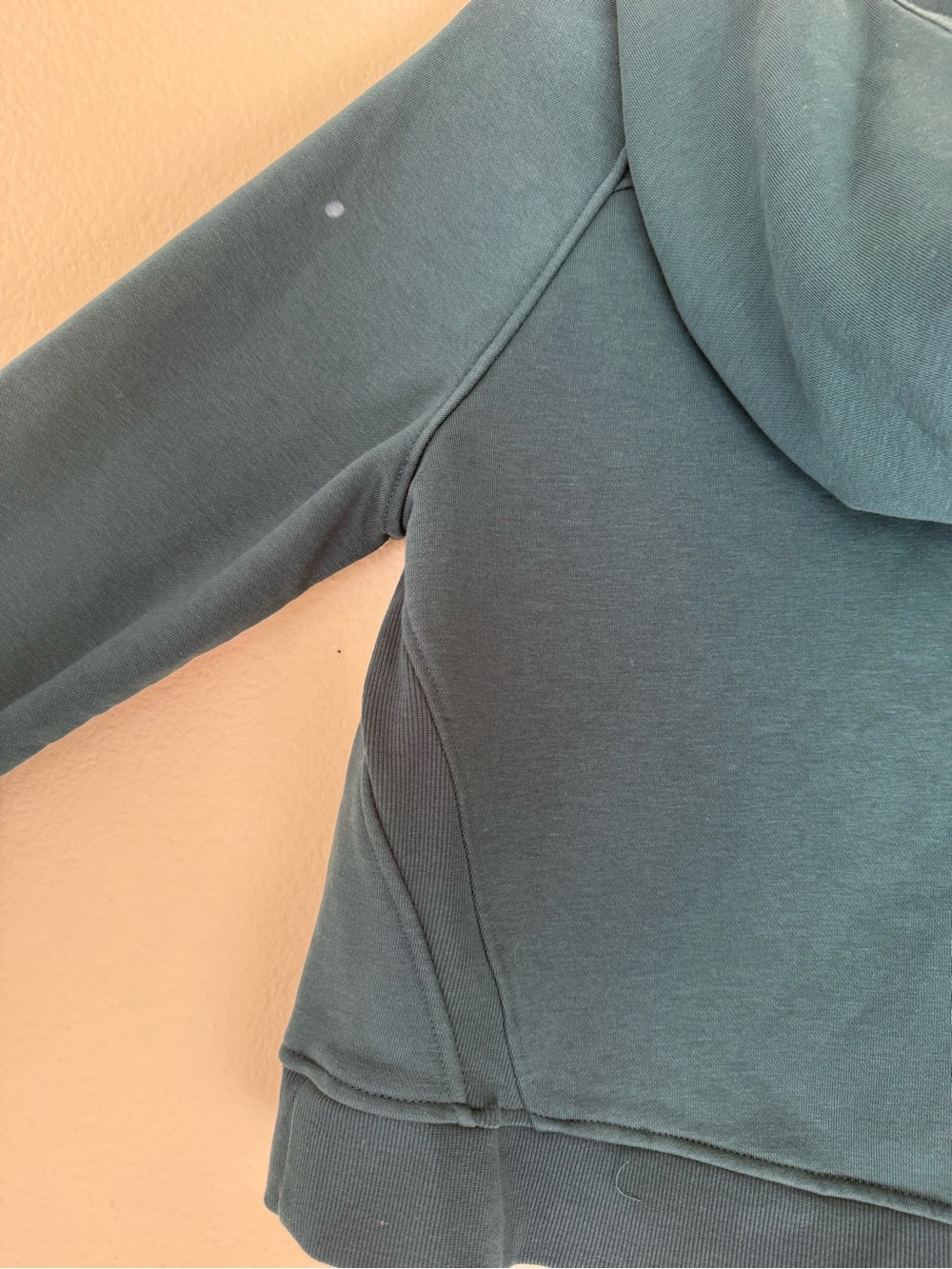 Danskin Teal Half-Zip Hooded Sweatshirt - Picture 6 of 6